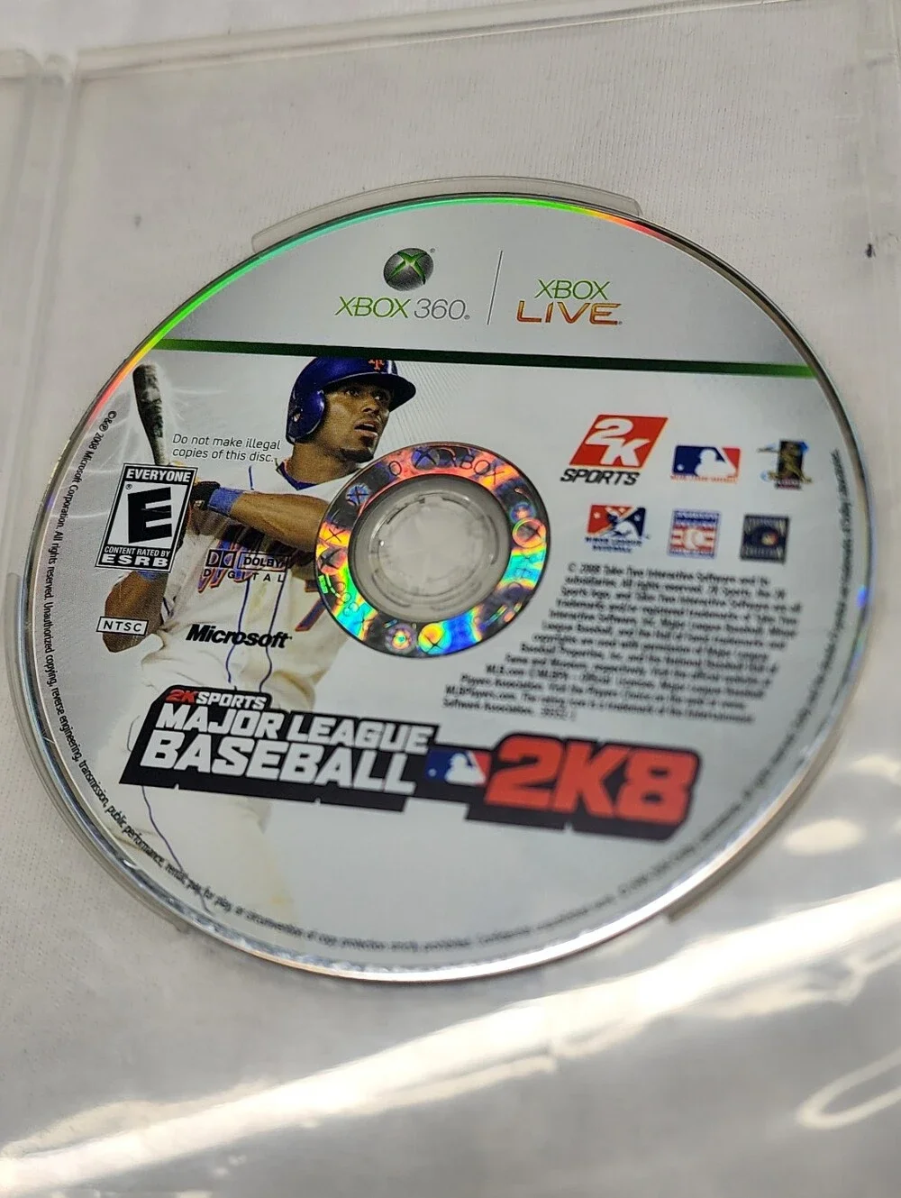 Major League Baseball 2K8 Game For Xbox 360